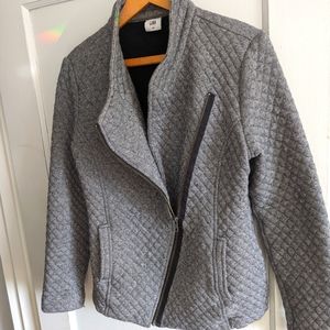 Cabi grey quilted jacket size medium